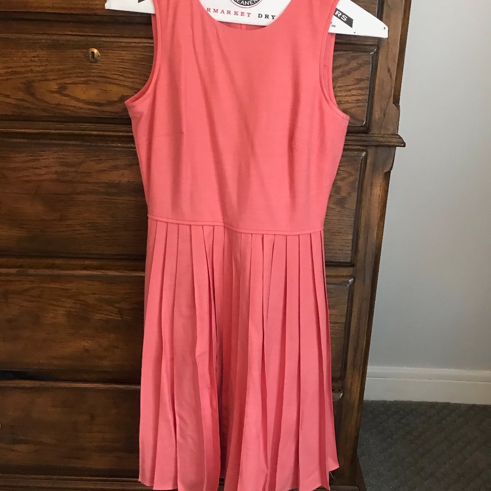 Pink pleated dress